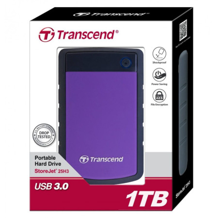 DISCO EXTERNO 2.5" 1TB TRANSC. H3P