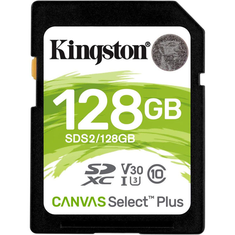 CARTAO MEMORIA SD CARD 128GB CL10 KINGSTON 100R