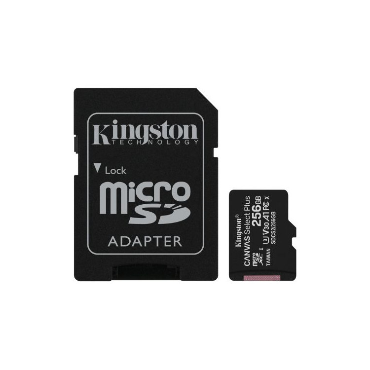 CARTAO MEMORIA MICRO SD 256GB CL10 SDXC 100R C/ADAPTADOR