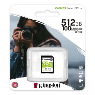 CARTAO MEMORIA SD CARD 512GB CL10 KINGSTON 100R