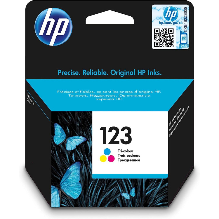 TINTEIRO HP 123 F6V16AE * TRICOLOUR 2000/3000