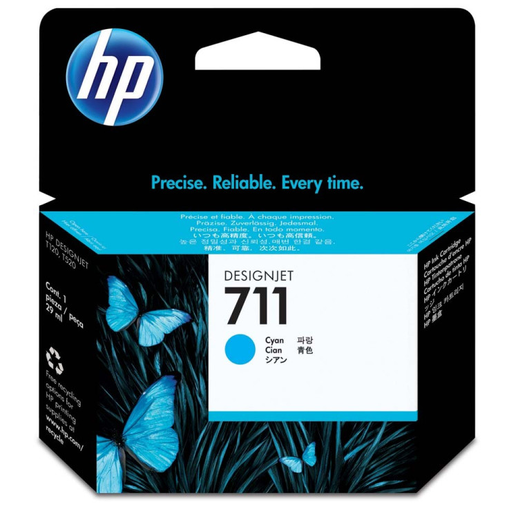 TINTEIRO HP 711 CZ130A * AZUL  T120 . T520