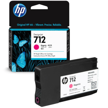 TINTEIRO HP 712 3ED68A MAGENTA T650/30/T230/10 29ML