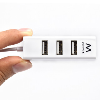 HUB MINI EWENT USB 2.0 4 PORTAS BRANCO