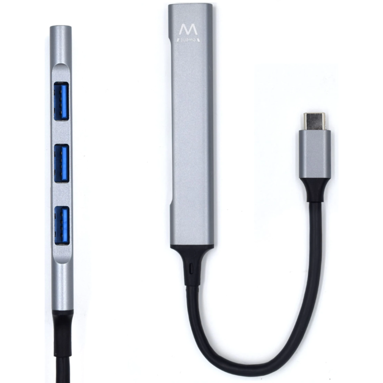 HUB EWENT USB-C 3.2 P/ 4 USB 2.0