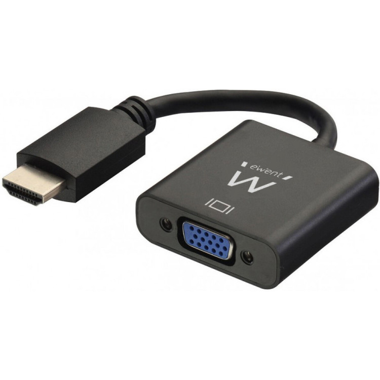 CONVERSOR EWENT HDMI TO VGA C/ AUDIO 0,15M CONVERSOR EWENT HDMI TO VGA C/ AUDIO 0,15M