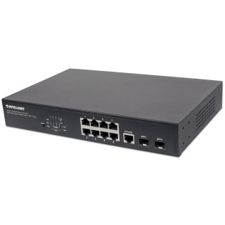 SWITCH 8 INTELLINET ETHERNET POE WEB 2XSFP PORTAS