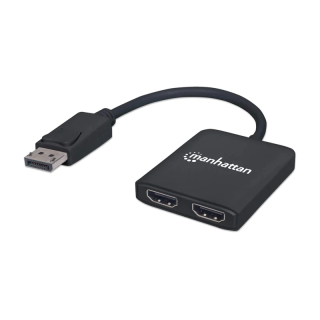 HUB SPLITTER DISPLAYPORT INP (F) TO 2XHDMI OUT (F) 4K@30HZ MANHATTAN