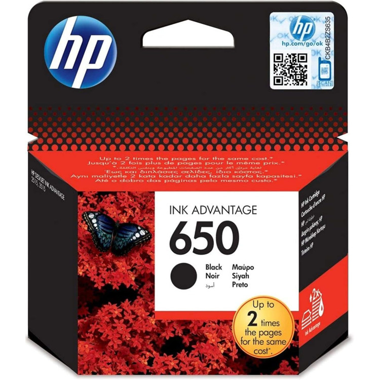 TINTEIRO HP 650 CZ101AE * BLACK 2515/3515