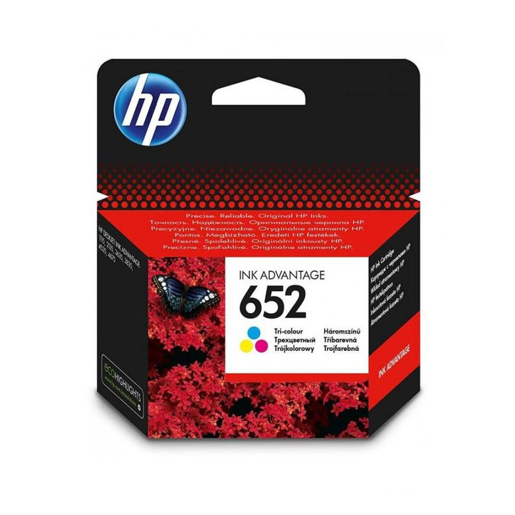 TINTEIRO HP 652 F6V24AE * TRICOLOUR IA3835