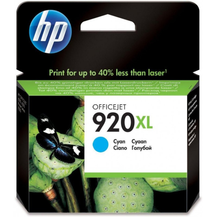 TINTEIRO HP 920 CD972AE * XL CYAN 6000/700/6500