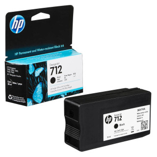 TINTEIRO HP 712 3ED70A PRETO T650/30/T230/10 38ML