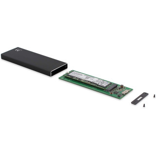 CAIXA EXTERNA EWENT M2 SSD 3.2 PRETA