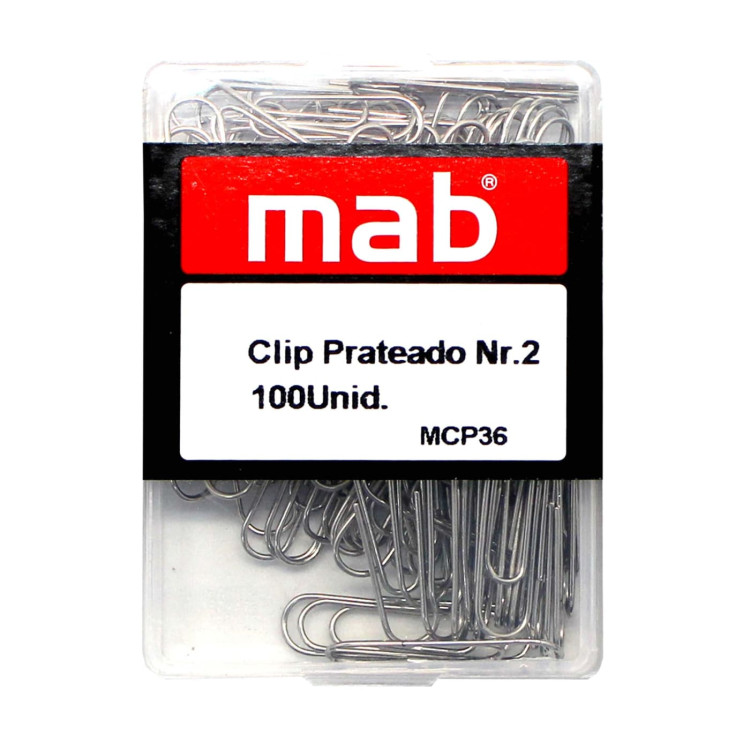 CLIPS N¼2 MAB PRATEADOS (CX100)