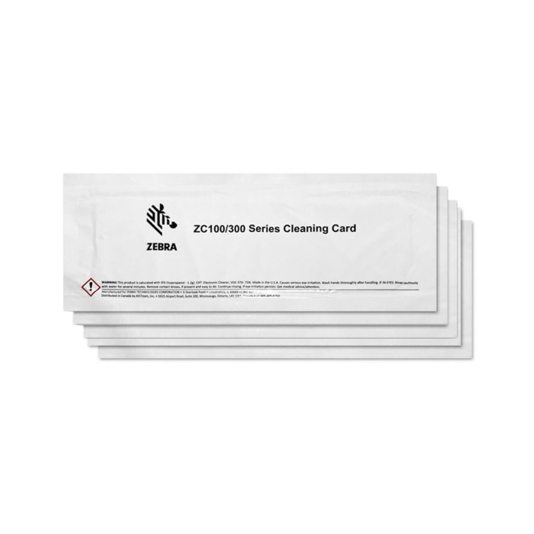 CLEANING CARD KIT IMPRESSORA ZEBRA ZC300