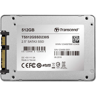 DISCO INTERNO 2.5" 512 GB SSD TRANSC. 230