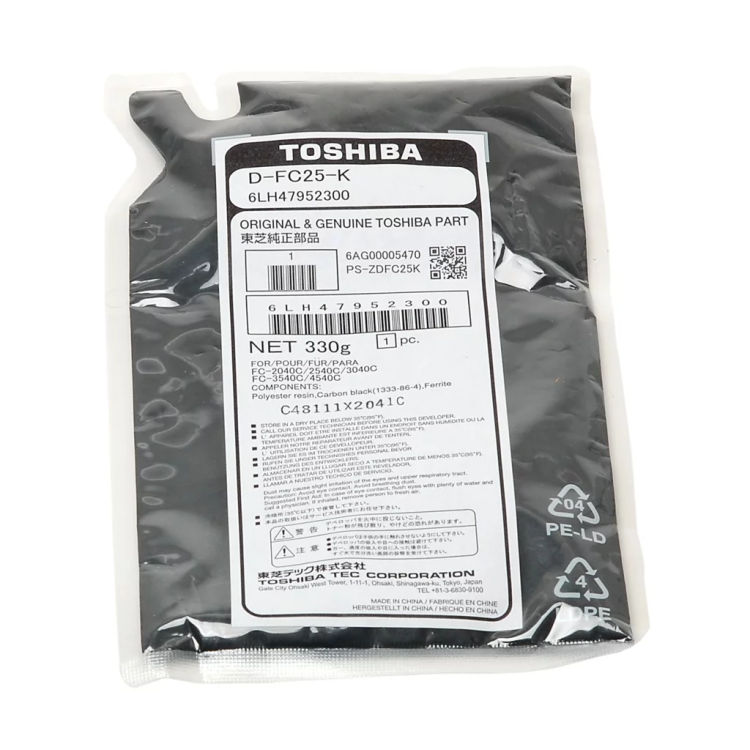 DEVELOPER TOSHIBA DFC25K BLACK 2040/3040