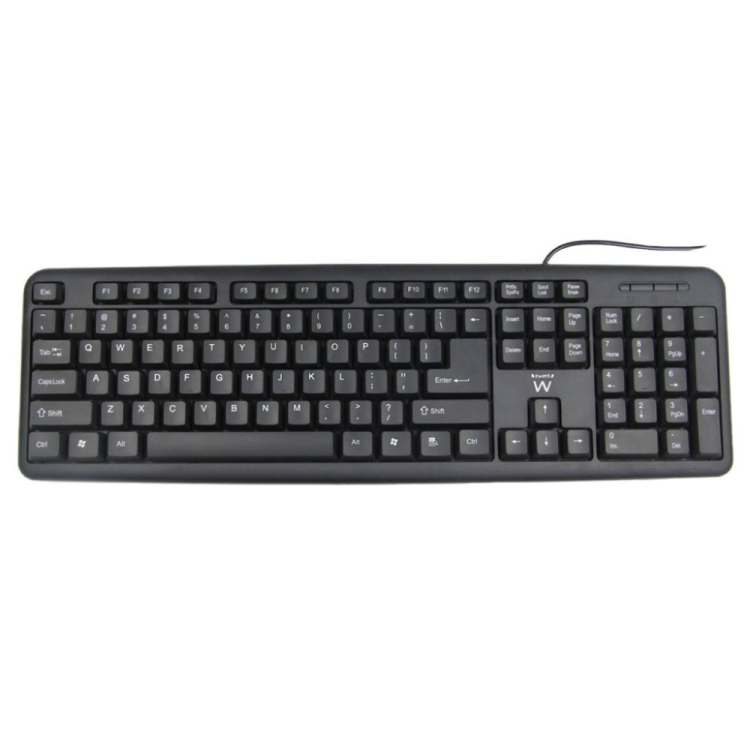 TECLADO EWENT USB PRETO SLIM