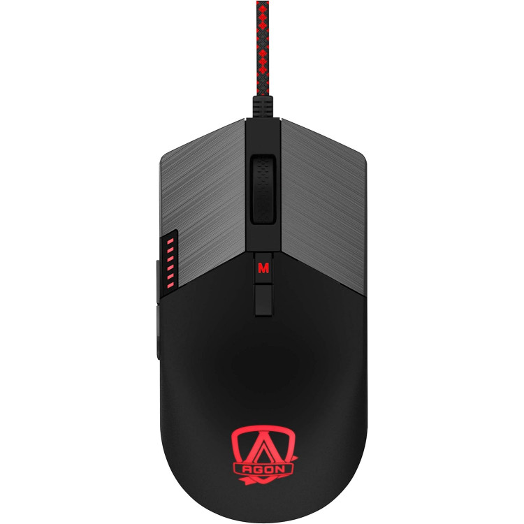 RATO OPTICO AOC AGON GM700 16000 DPI RGB PRETO C/FIO