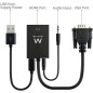 CONVERSOR EWENT VGA M TO HDMI F 0.2M CONVERSOR EWENT VGA M TO HDMI F 0.2M