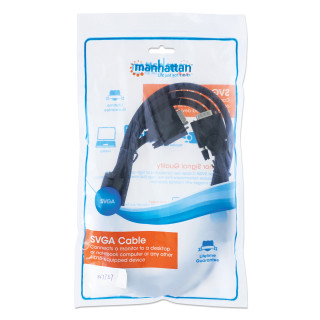 CABO MONIT.SVGA HD15 (M/M) 2MT PRETO MANHATTAN