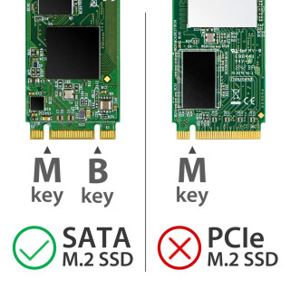 CAIXA EXTE.SSD M.2 2280/2260 TRANSC. SILVER