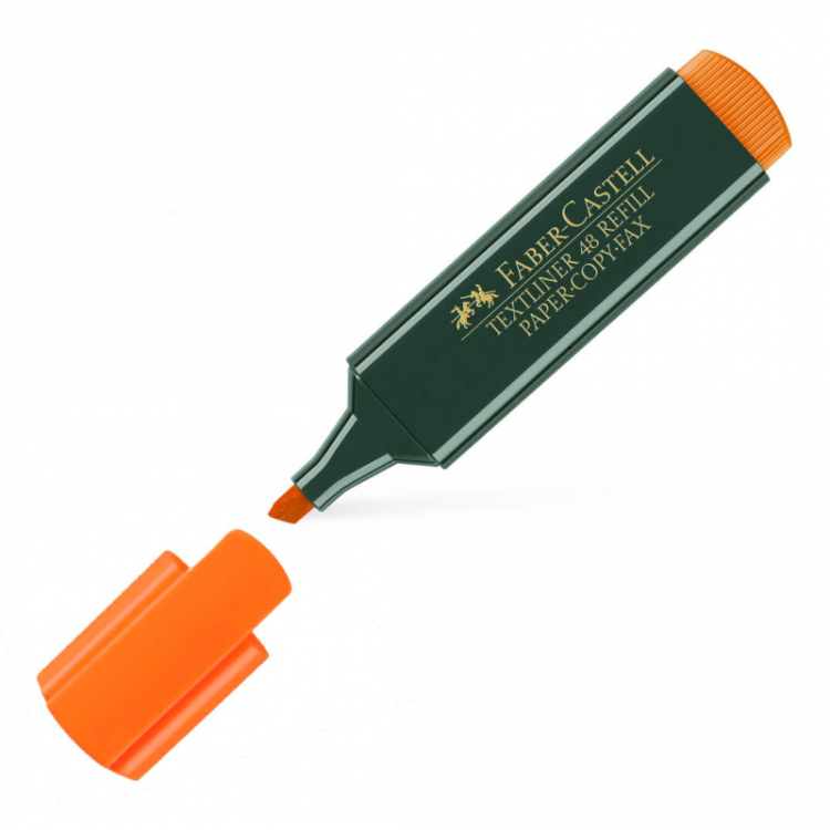 MARCADOR  TEXTLINER FABER 48 LARANJA