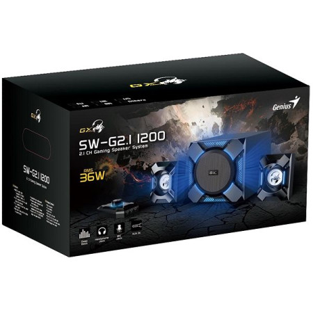 COLUNA GENIUS SW-G2.1 1200 GAMING 36W