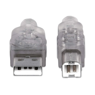 CABO USB-A 3MT (M) TO USB-B (M) PRATA MANHATTAN