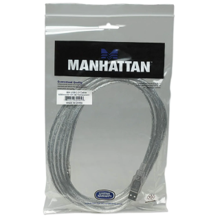 CABO USB-A 3MT (M) TO USB-B (M) PRATA MANHATTAN