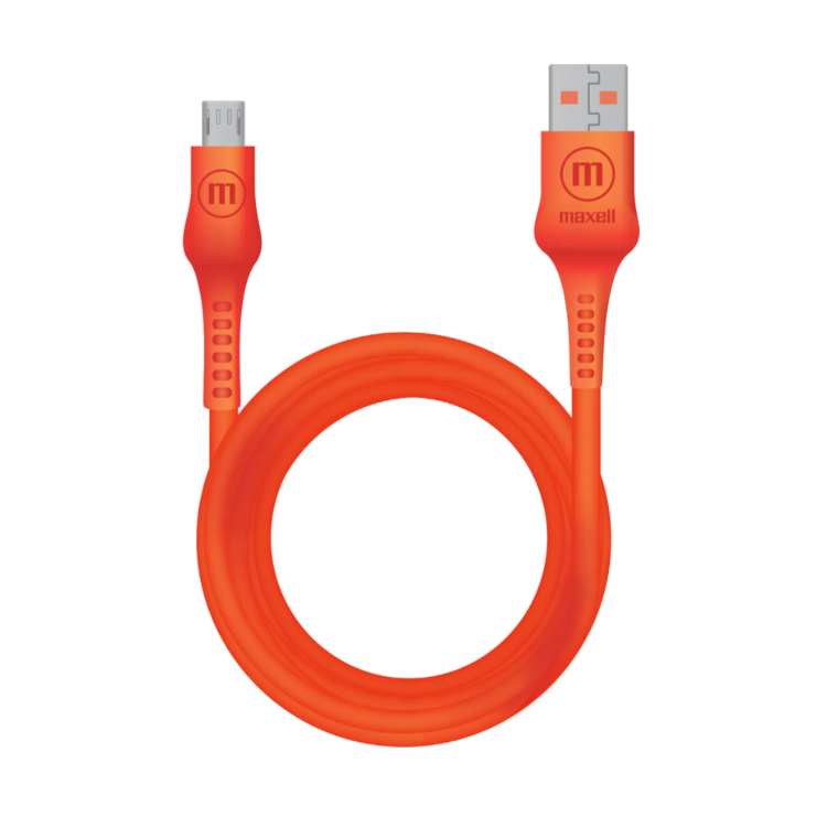 CABO MAXELL MICRO USB-USB 1.5 MT LARANJA