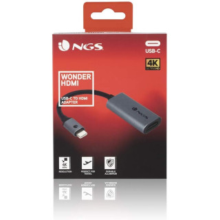 HUB NGS USB-C TO HDMI ADAPTER 4K ULTRA HD VIDEO WONDERHDMI