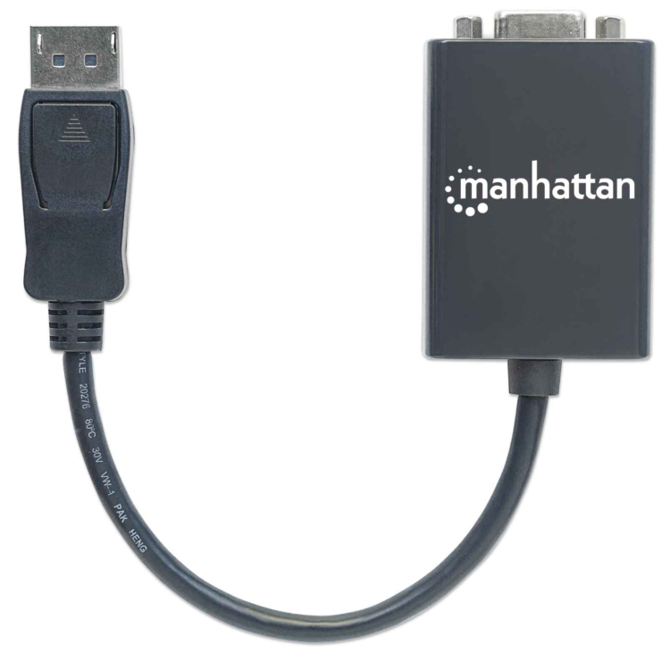 ADAPTADOR DISPLAYPORT (M) TO VGA (F) MANHATTAN