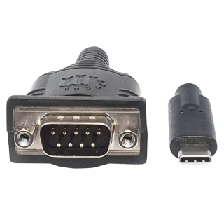 ADAPTADOR USB-C 2.0 (M) TO SERIE DB9/FTDI FT232RL (M) MANHATTAN