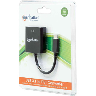 ADAPTADOR USB-C (M) TO DVI (F) MANHATTAN