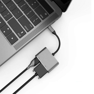 ADAPTADOR EWENT USB-C TO HDMI + VGA DUAL DISPLAY