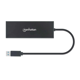 ADAPTADOR USB-A (M) TO HDMI (F), VGA (F) RJ45 ... MANHATTAN