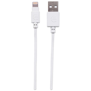 CABO ILYNK USB-A 0.5MT (M) TO LIGHTNING (M) BRANCO MANHATTAN