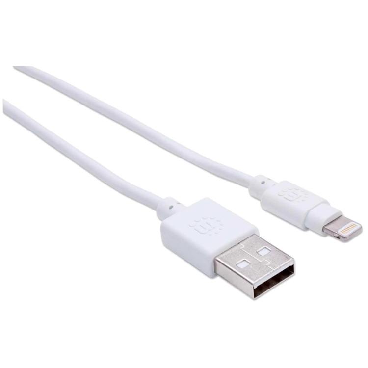 CABO ILYNK USB-A 0.5MT (M) TO LIGHTNING (M) BRANCO MANHATTAN