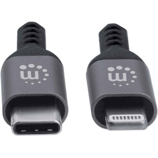 CABO ILYNK USB-C (M) 0.5MT TO LIGHTNING (M) 18W MANHATTAN