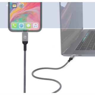 CABO ILYNK USB-C (M) 0.5MT TO LIGHTNING (M) 18W MANHATTAN