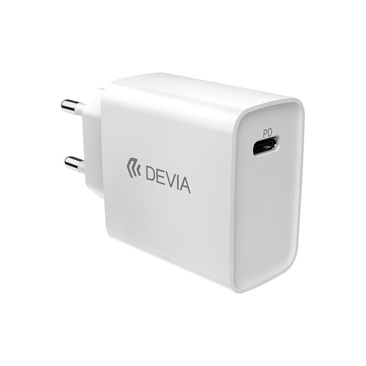 ADAPTADOR DE CORRENTE USB-C 20W + EARPHONES LIGHTNING DEVIA