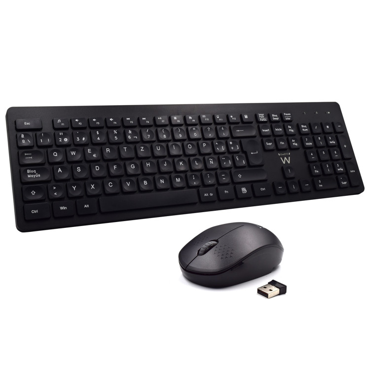 TECLADO+RATO EWENT WIRELESS PRETO