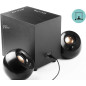 COLUNAS CREATIVE 2.1 PEBBLE PLUS USB BLACK