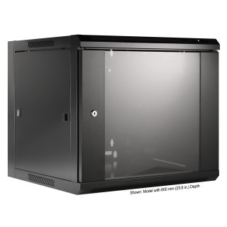 ARMARIO 09U 450X570 INT 19" ACO PRETO