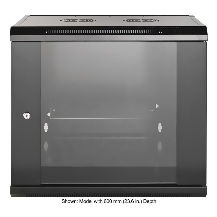 ARMARIO 09U 450X570 INT 19" ACO PRETO