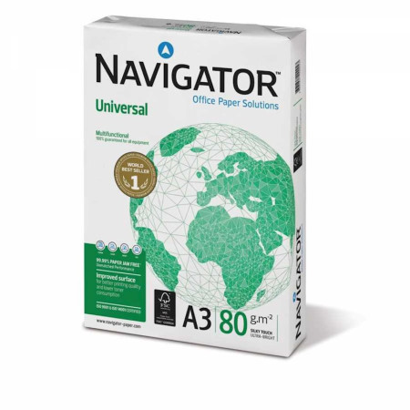 PAPEL FOTOCOPIA  A3  80GRS NAVIGATOR