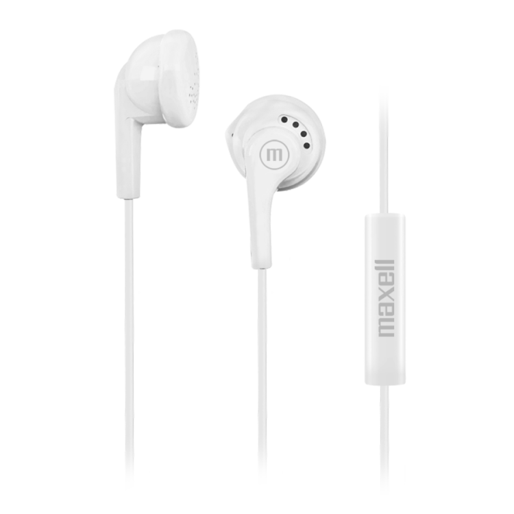 AURICULARES  MAXELL EB STEREO W/MIC WHT 348121