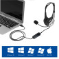 AUSCULTADOR EWENT USB COM MIC 2.1M PRETO AUSCULTADOR EWENT USB COM MIC 2.1M PRETO