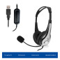 AUSCULTADOR EWENT USB COM MIC 2.1M PRETO AUSCULTADOR EWENT USB COM MIC 2.1M PRETO
